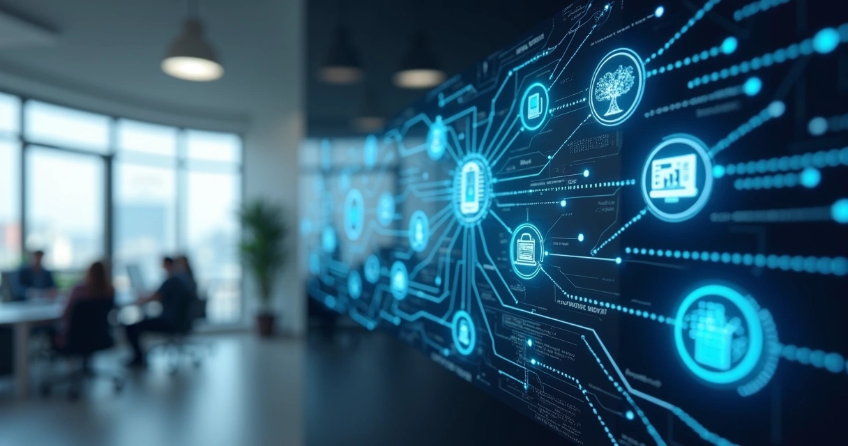 Diagrama de integração entre diferentes sistemas de uma empresa 