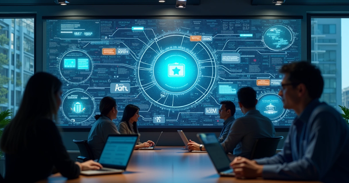 Transformação digital em empresa brasileira mostrando integração de dados e automação 