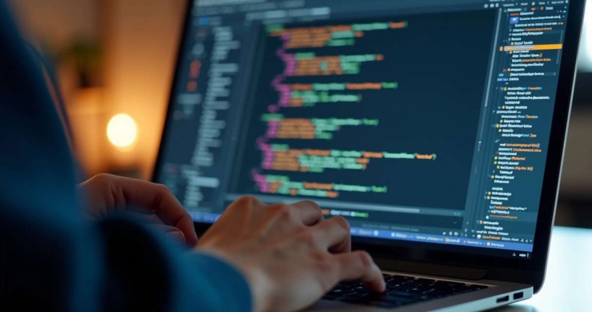 Geração de código por interface de IA em computador 