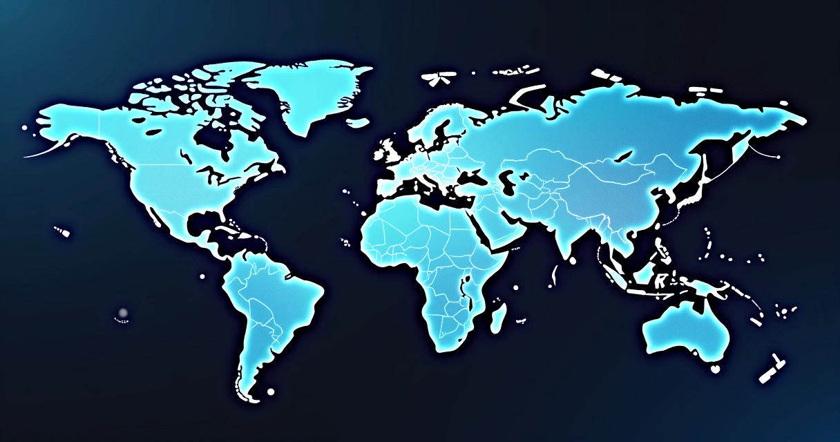 Mapa mundi com setas indicando expansão de startup do Brasil para outros países 
